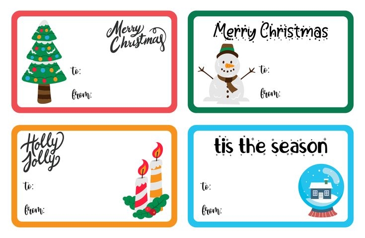 10 Best Christmas Gift Tags Printable Templates PDF Fo Christmas