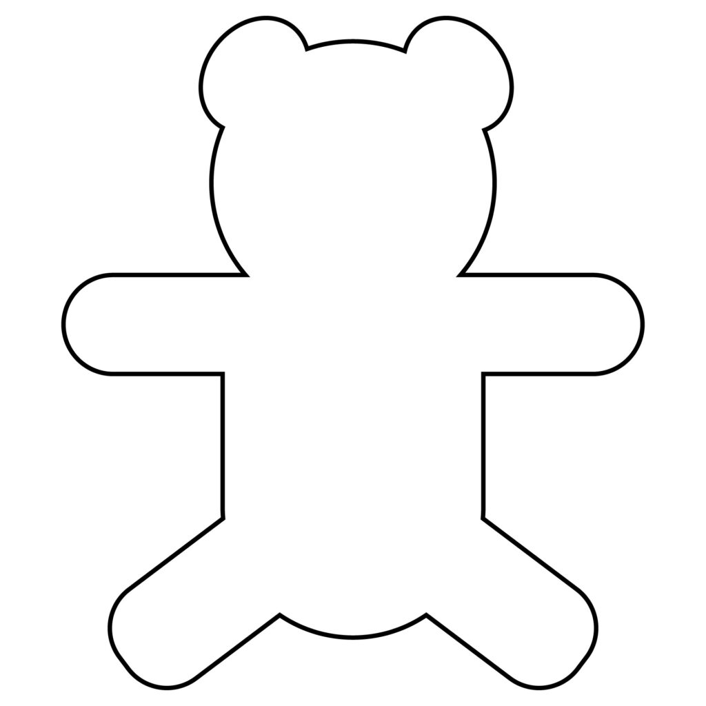 10 Best Teddy Bear Template Printable Printablee Fillable Form 2023