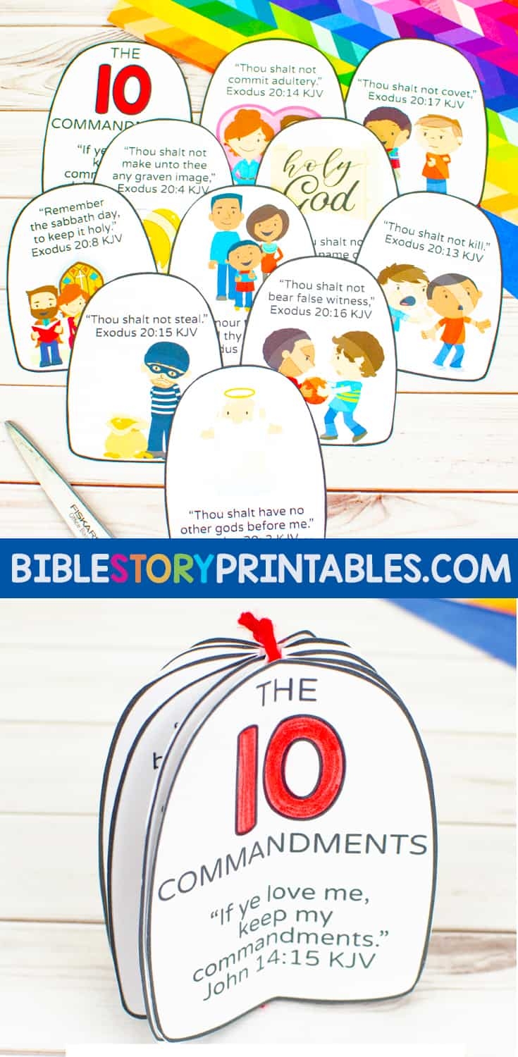 10 Commandments Craft For Preschoolers Bible Story Printables