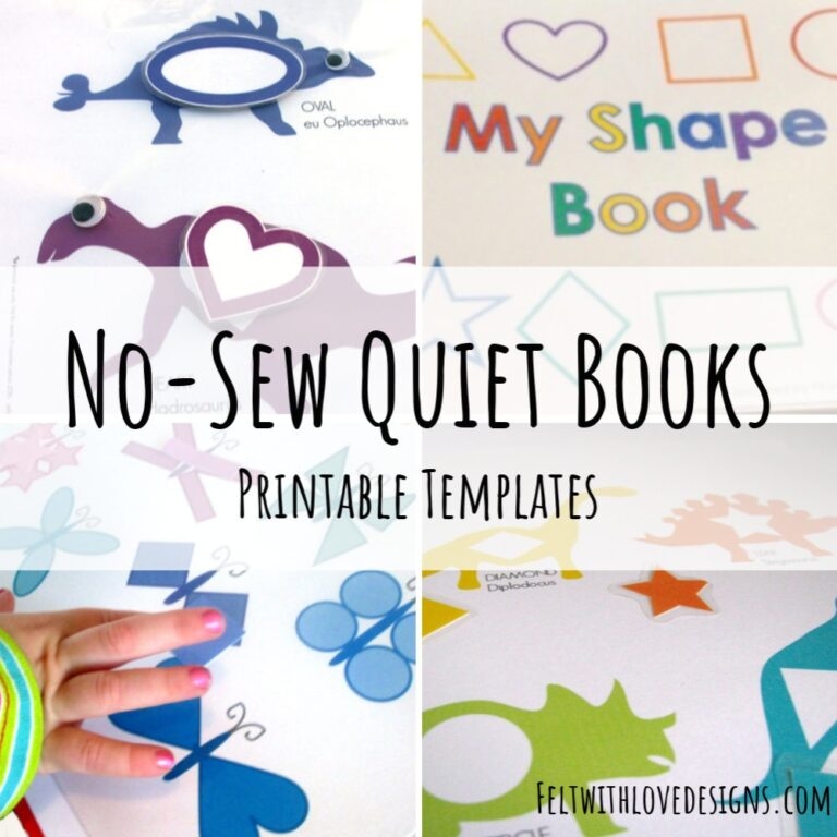 10 Printable Quiet Book Templates Felt With Love Designs Fillable