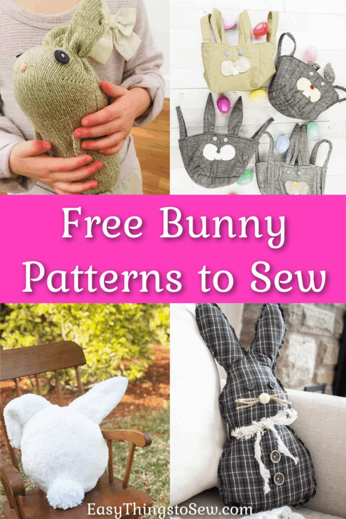 21 Free Bunny Sewing Patterns Simple Easter Craft Tutorials Easy 