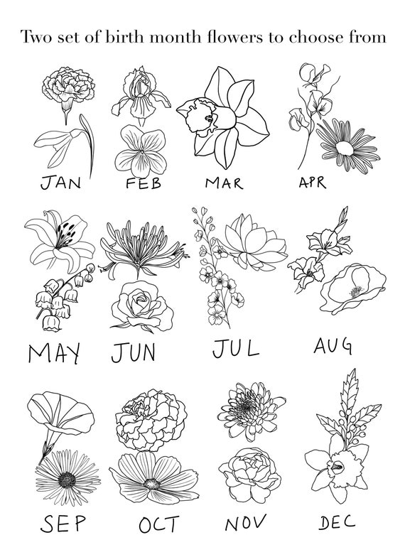 38 Birth Flower Bouquet Tattoo Generator NailahKaydee
