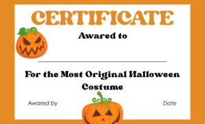 4 Best Free Printable Halloween Certificate Templates Inside Amazing