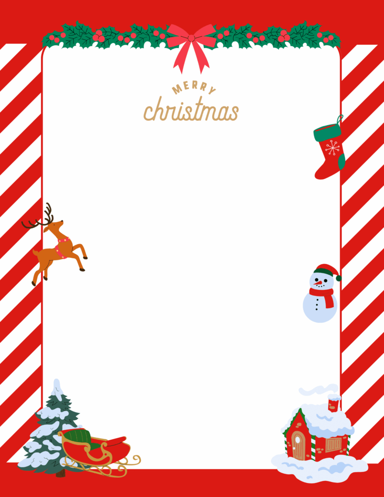50 Best Christmas Border Paper Free Printable Templates This Tiny 