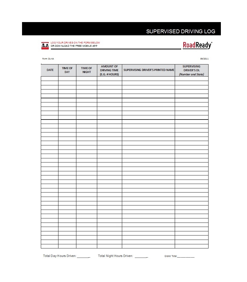 50 Printable Driver 39 s Daily Log Books Templates Examples Free