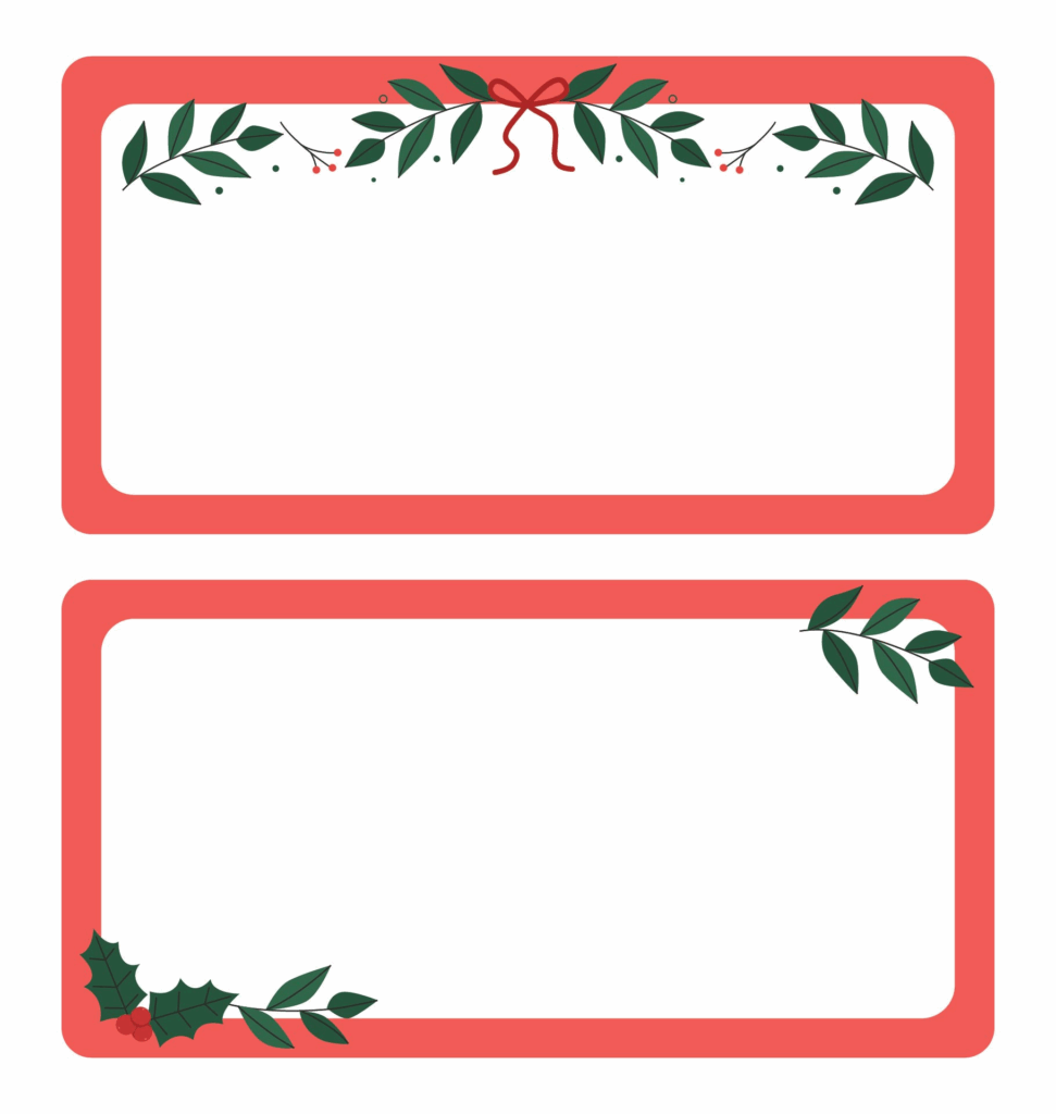 6 Best Images Of Printable Christmas Labels On Avery Labels Free 