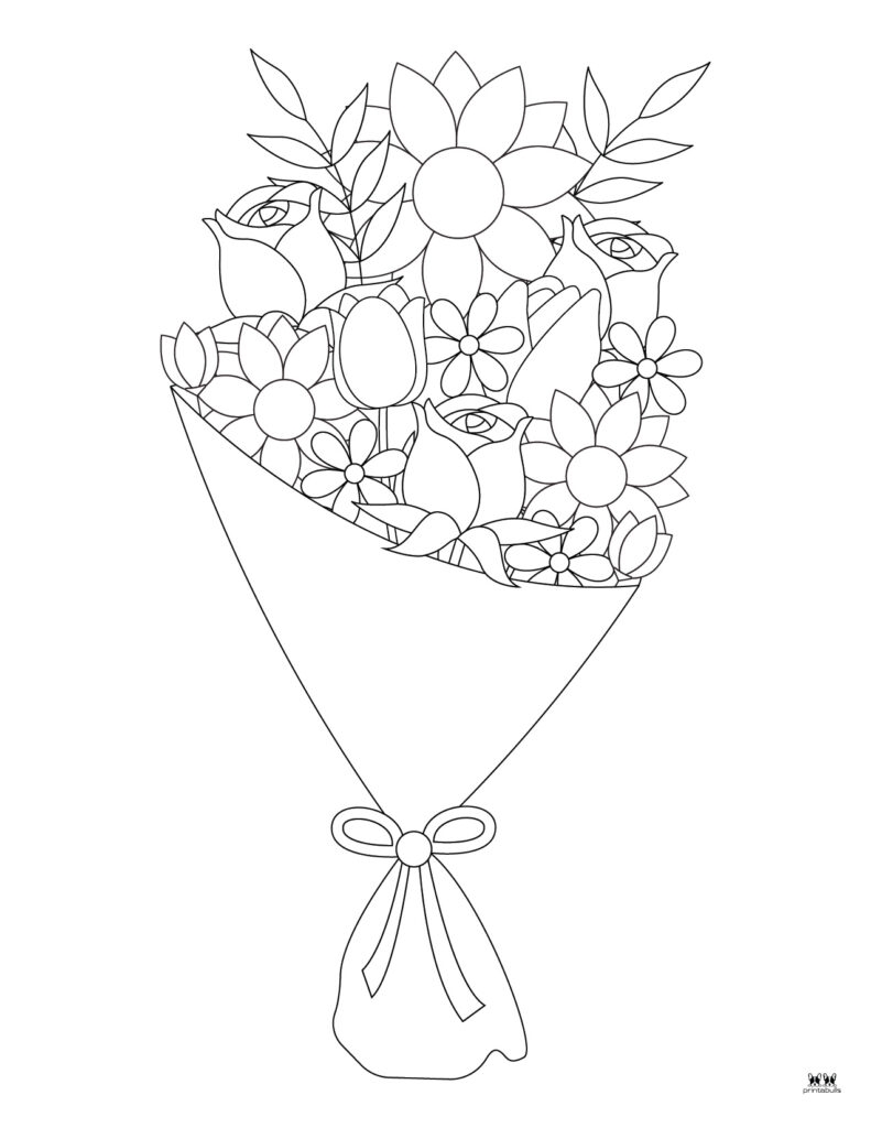 75 Flower Coloring Pages Free Printable Sheets Worksheets Library