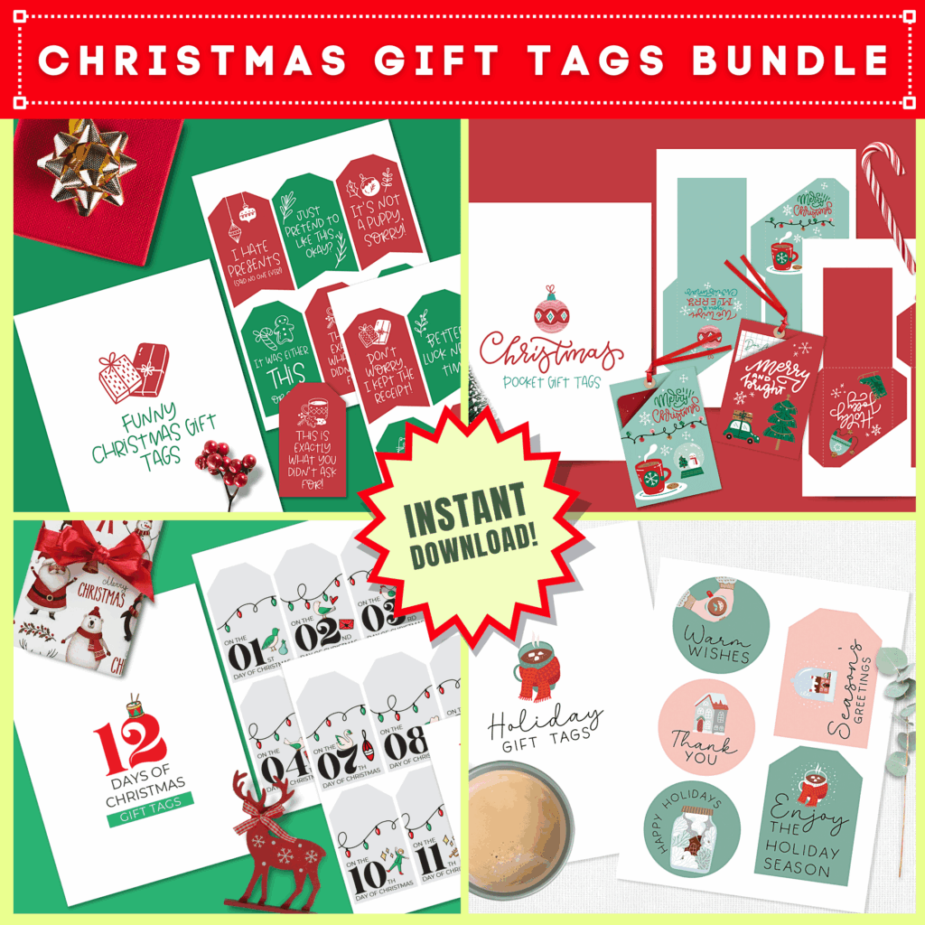 9 Best Free Printable Christmas Gift Tags Single Girl 39 s DIY