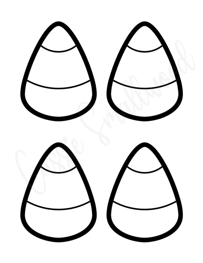 9 Cute Candy Corn Templates Halloween Printable Patterns