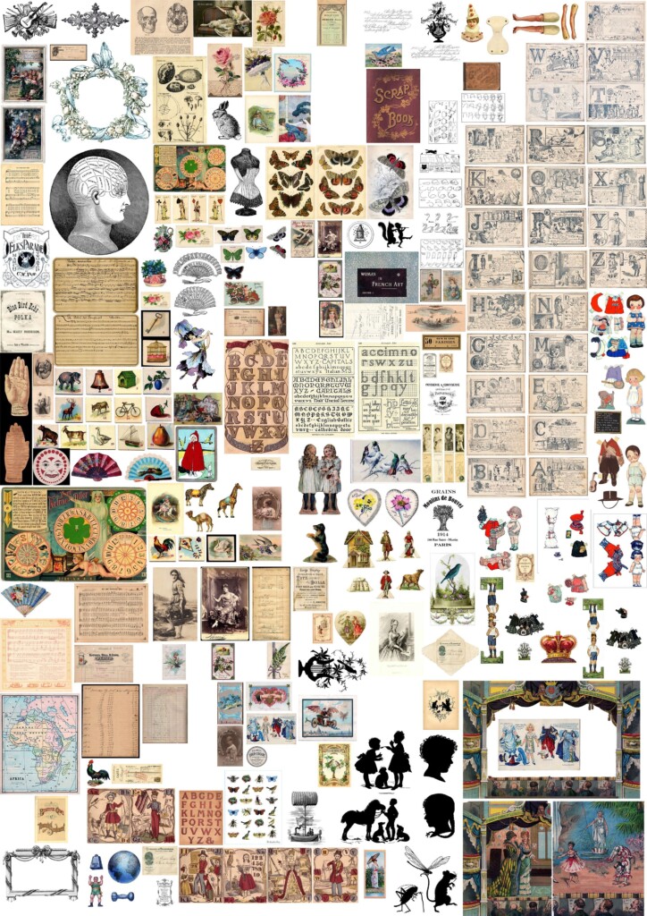 A Second Poster Of Miniature Printables Print Off At A3 Size For 