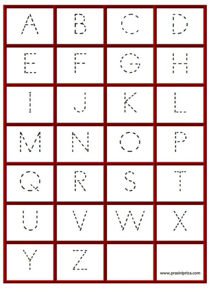 Abc Tracing Free Printables