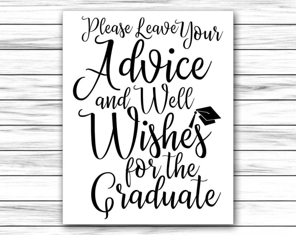 Advice For The Graduate Free Printable Printable New Year Banners