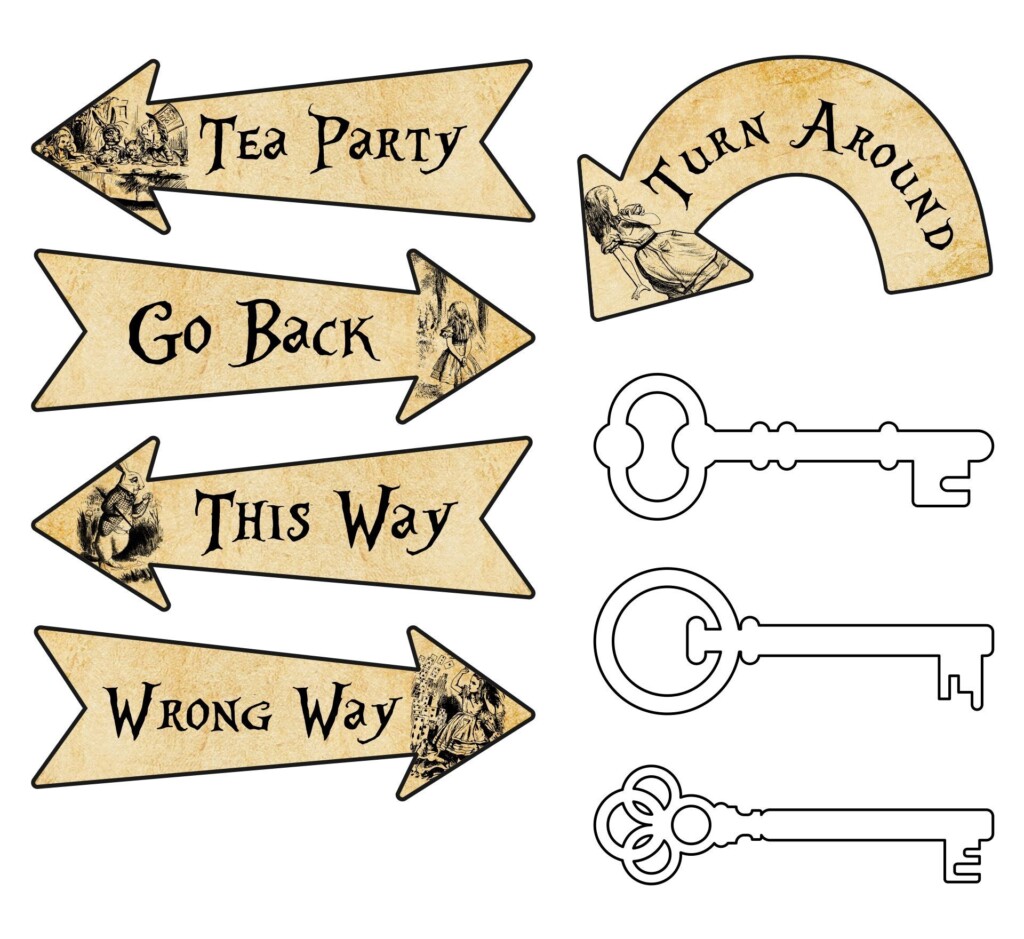 Alice In Wonderland Keys 10 Free Pdf Printables Artofit