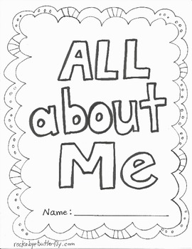 All About Me Book Free Printables By Rockabye Butterfly TpT