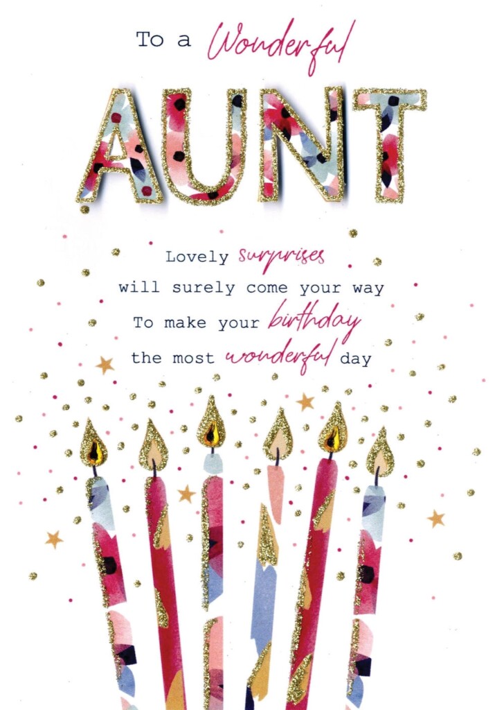 All About My Aunt Free Printable