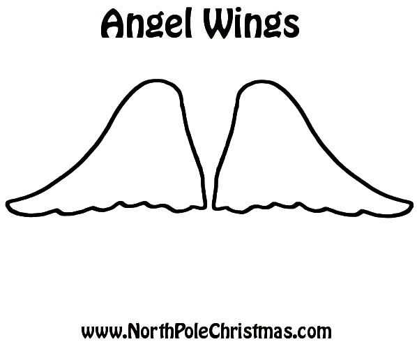 Angel Wings Template NorthPoleChristmas