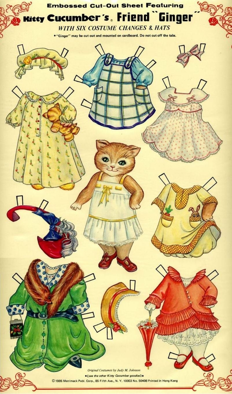 Animal Paper Dolls Free Printables Free Printable Templates