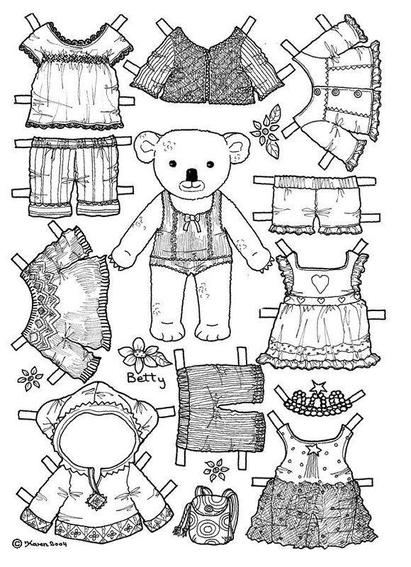 Animal Paper Dolls Free Printables Printable Templates