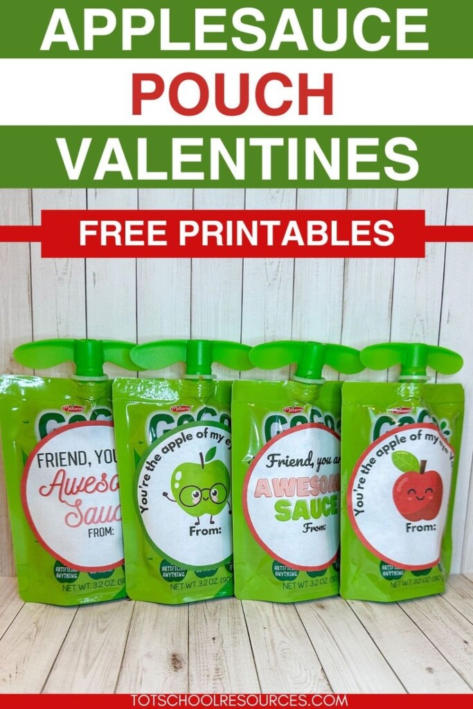 Applesauce Pouch Valentines Applesauce Pouch Valentines Applesauce 