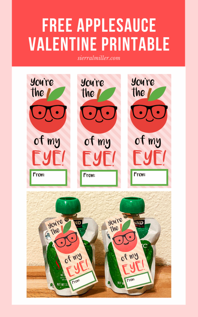 Applesauce Pouch Valentines Free Printable Dev onallcylinders