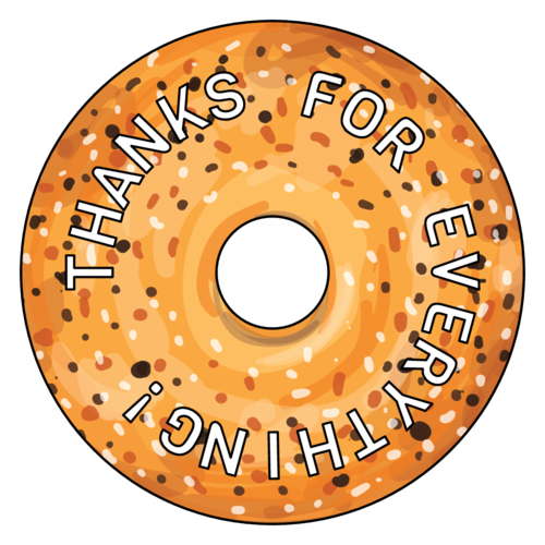 Bagel Teacher Appreciation Free Printable