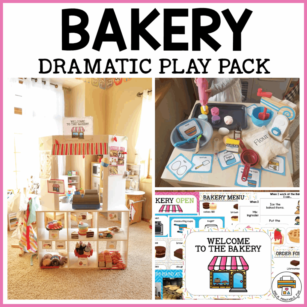 Bakery Dramatic Play Free Printables