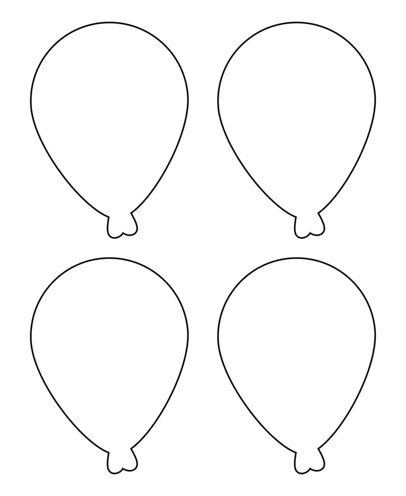Balloon Template Free Printable