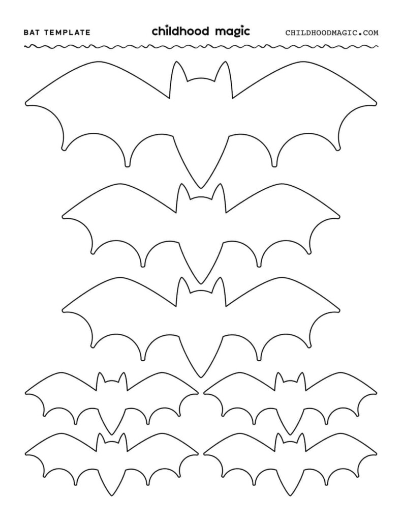 Bat Template Printable Pdf Free Printable