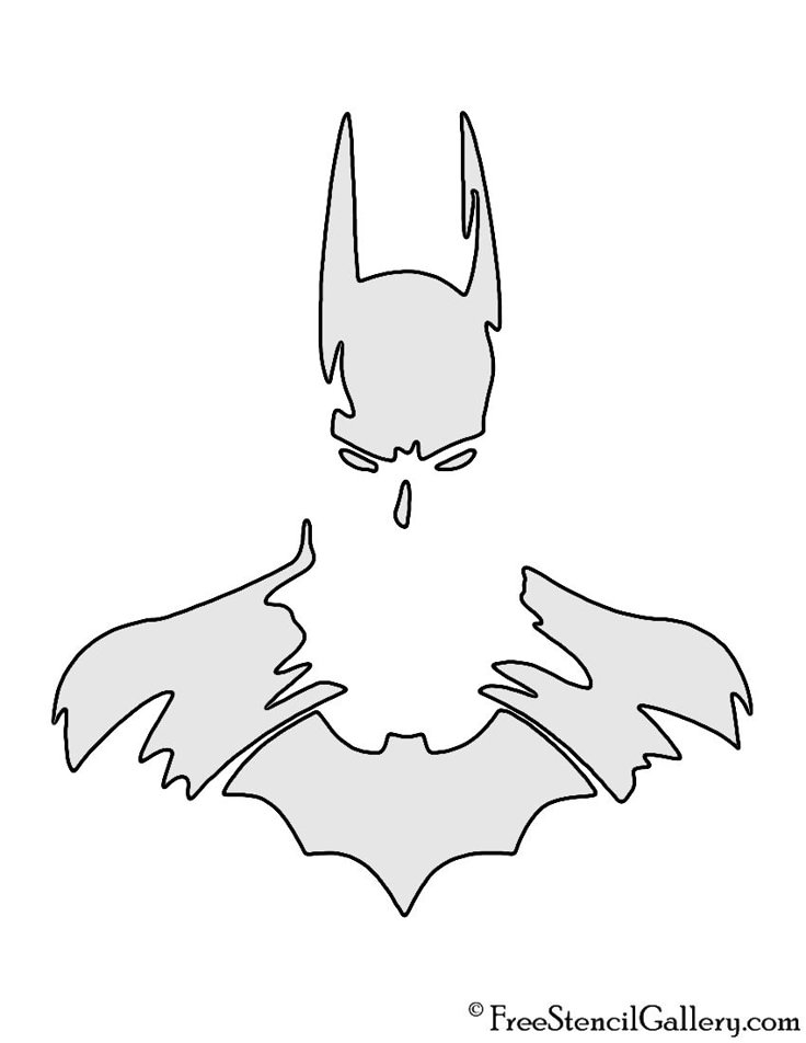 Batman Pumpkin Stencil Printable