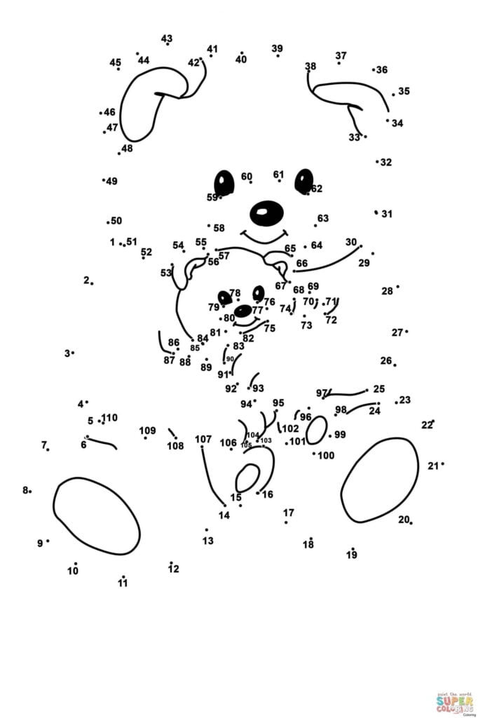 Beautiful Connect The Dots To 100 Connect The Dots Dot Worksheets Dot 