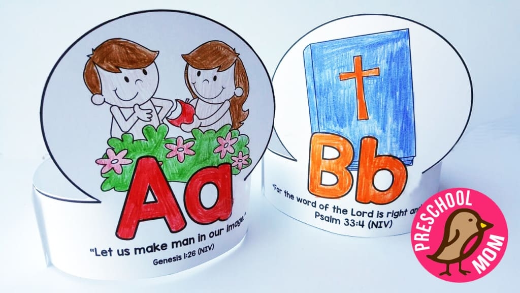 Bible ABC Printables Christian Preschool Printables