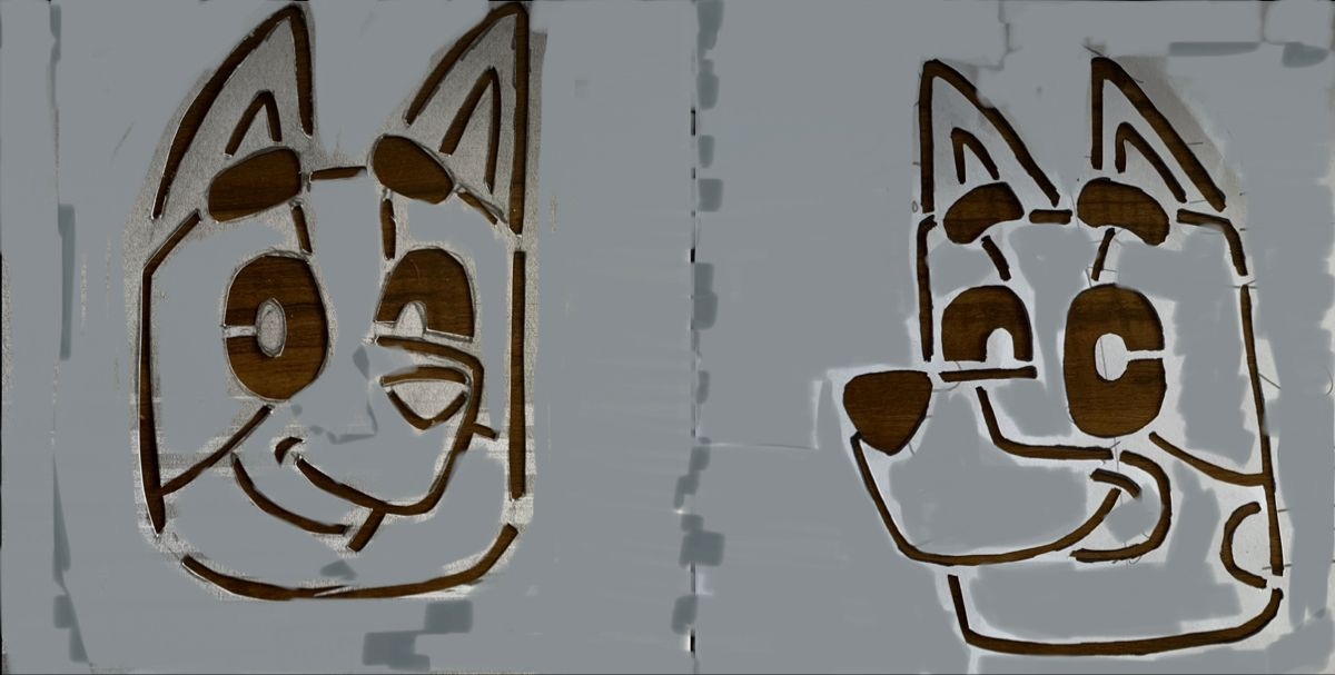 Bingo And Bluey Stencil For Pumpkin Carving Pumpkin Carving Carving