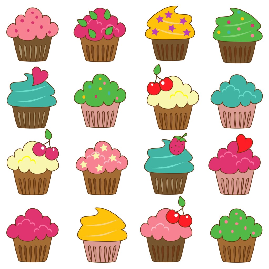 Birthday Cupcakes Clipart ClipArt Best