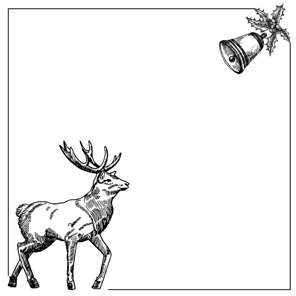 Black And White Christmas Cards Free Printable