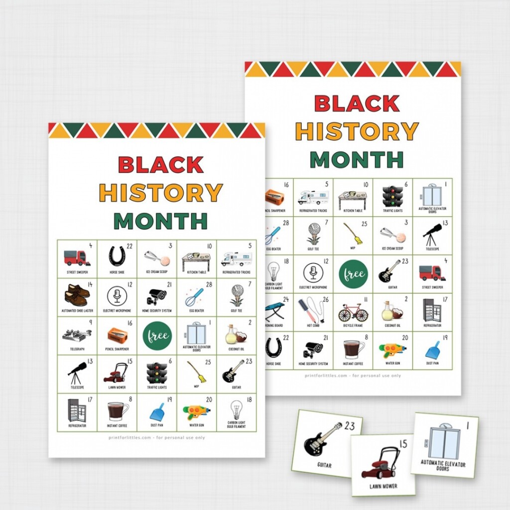 Black History Month Bingo Free Printable FREE Printable A Z