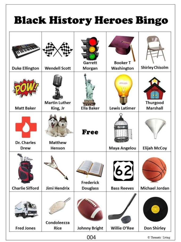 Black History Month Bingo Free Printable Printable Word Searches