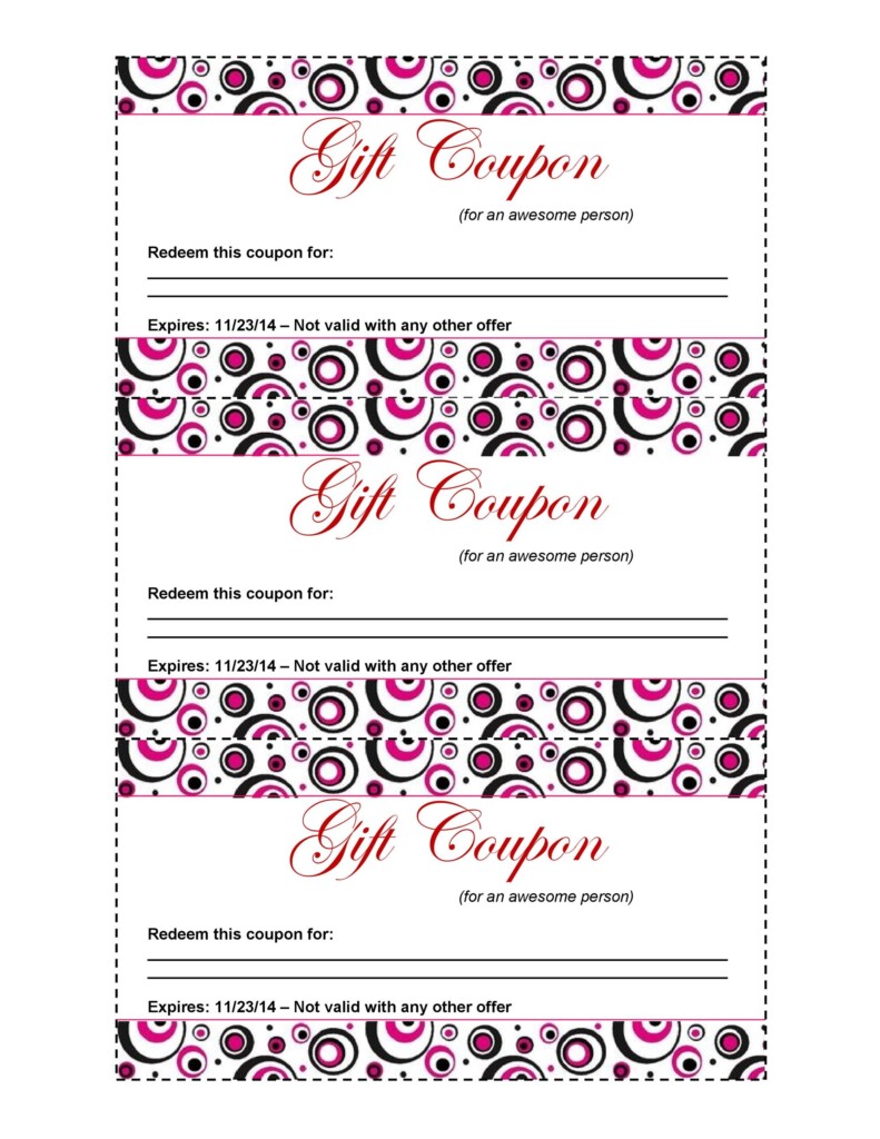 Blank Coupon Template Printable New Template Ideas
