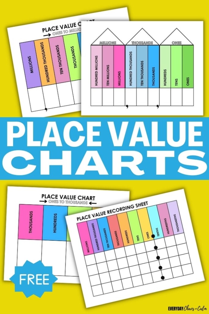 Blank Place Value Chart Printable Free Pdf Printable Free Templates