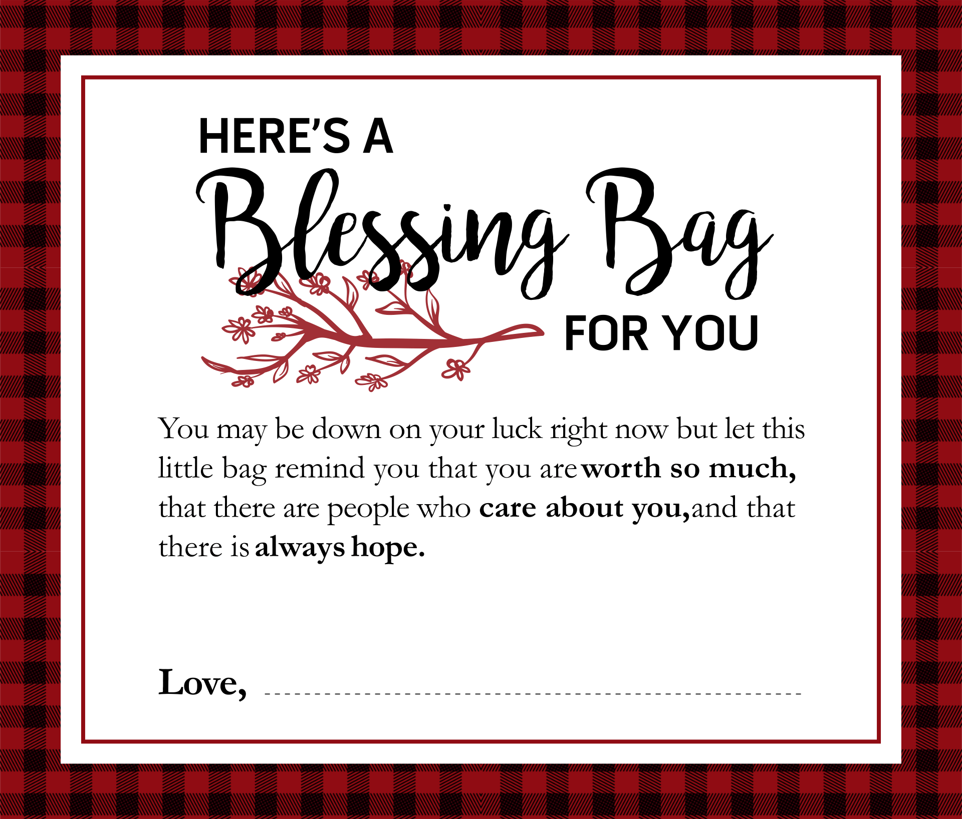 Blessing Bags Scripture Note 8 Free PDF Printables Printablee