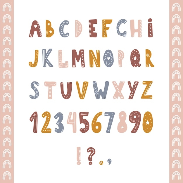 Boho Alphabet Printable