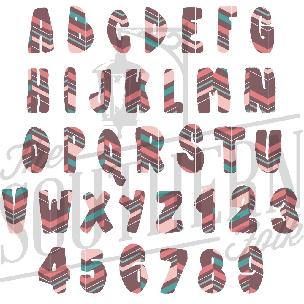 Boho Alphabet Printable