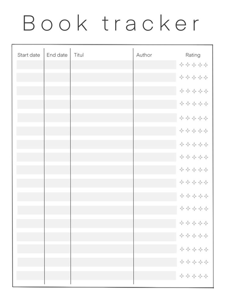 Book Tracker Free Printable Printable New Year Banners