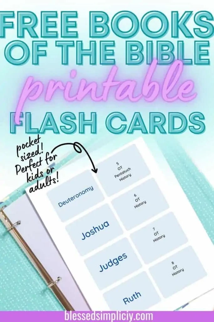 Books Of The Bible Free Printable Cards