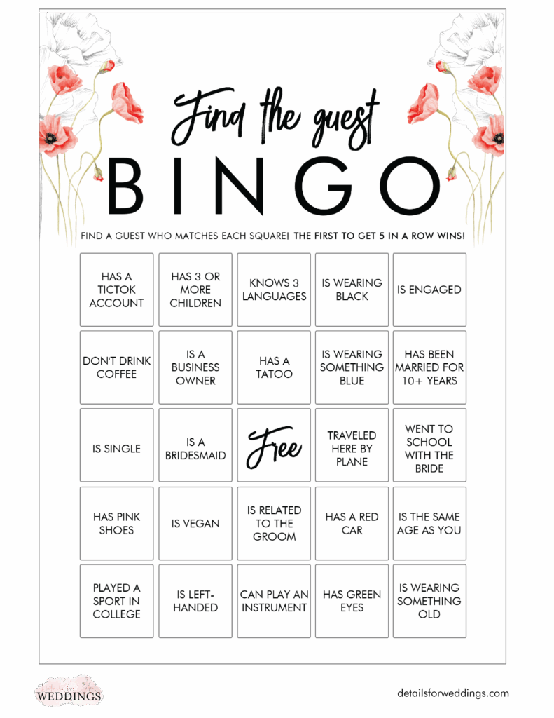 Bridal Shower Bingo Game Get Your Free Printables Here 