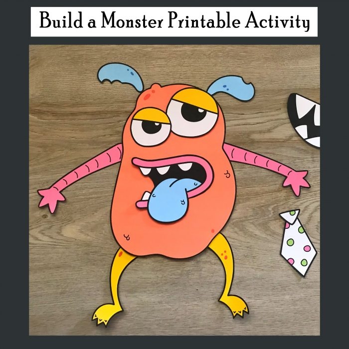 Build A Monster Printable Activity Printables 4 Mom