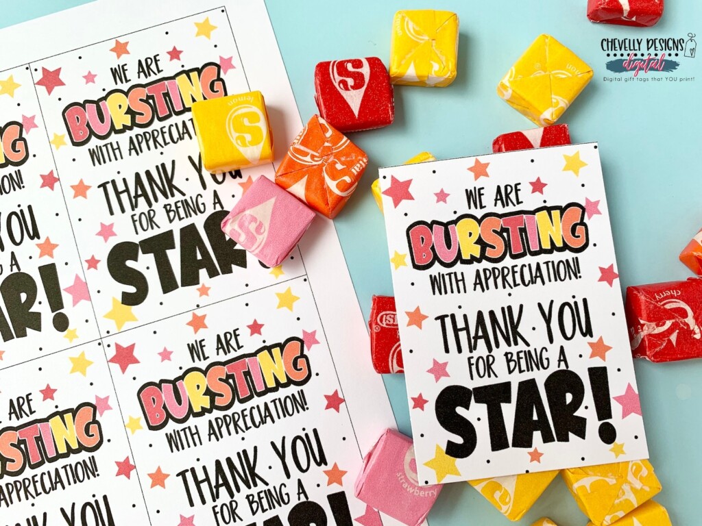 Bursting With Appreciation Free Printable Printable Templates