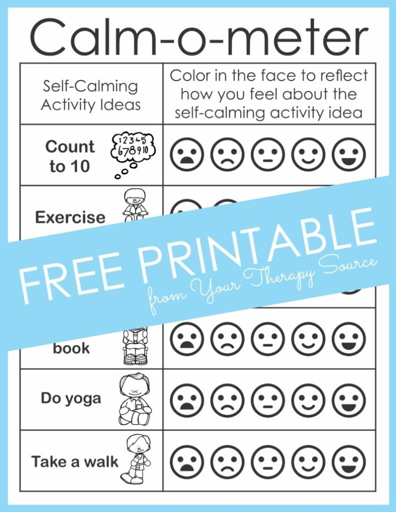 Calm Down Kit Free Printables Free Printable Templates