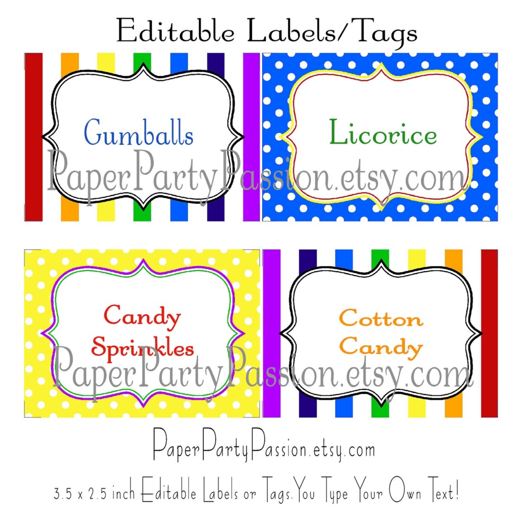 Candy Labels Free Printables Prntbl concejomunicipaldechinu gov co