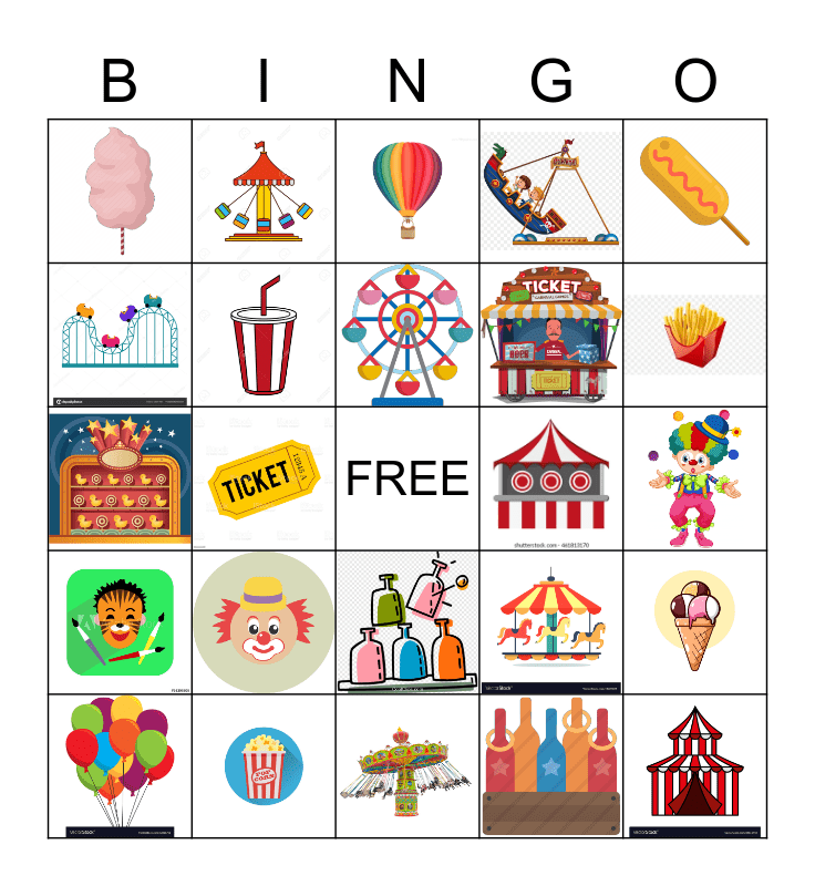 Carnival Bingo Printable Printable Word Searches