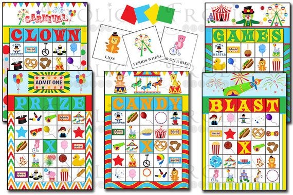 Carnival Bingo Printable Printable Word Searches